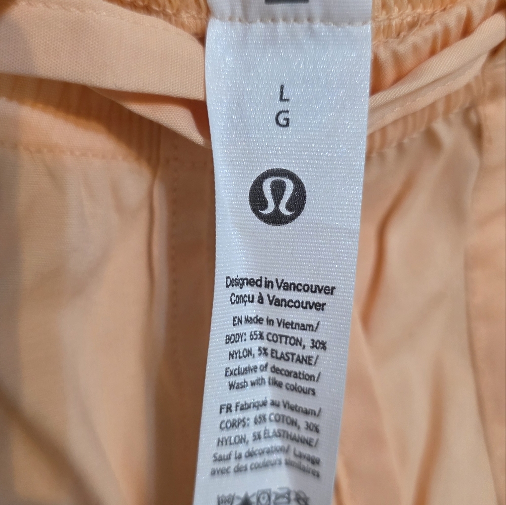 🆕️ Lululemon Cotton-Blend Poplin High-Rise Short 4" - Picture 8 of 9